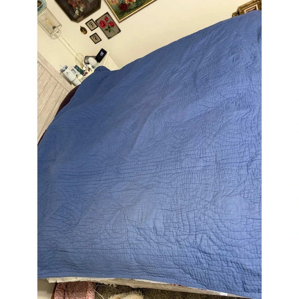 Vintage The Company Kids Store Airplanes Quilt Full/ Queen Blue Kids 100% Cotton